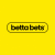 Betto Bets logo on a bright yellow background with a black rounded-rectangle outline around the name.